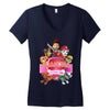 paw patrol birthday girl grandma Women's V-Neck T-Shirt