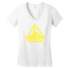 vorsicht zuchtbulle funny Women's V-Neck T-Shirt