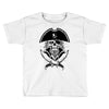 skull with beard Toddler T-shirt