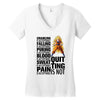 super saiyan quitting is not Women's V-Neck T-Shirt