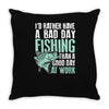 fishing fanatics1 Throw Pillow