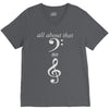 all about that bass no treble V-Neck Tee