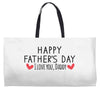 Happy Father's Day I Love Daddy Onesie-Father's Day Weekender Totes