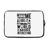 verified traveller tee Laptop sleeve