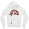 vampire lips Zipper Hoodie