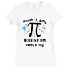 happy pi day pi day 2015 3 14 15 9 26 53 Ladies Fitted T-Shirt