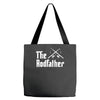 the rodfather   mens funny fishing Tote Bags