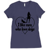 i like men who love dogs Ladies Fitted T-Shirt
