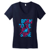 BORN TO BE AWESOME Women's V-Neck T-Shirt