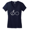 infinity knot anchor rope Women's V-Neck T-Shirt