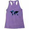 World Map Design Racerback Tank