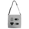 How To Live A Happy Life Adjustable Strap Totes