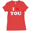 i love you Ladies Fitted T-Shirt