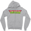 ninja turtles parody vegan Zipper Hoodie