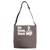 v6 eat sleep shoot Adjustable Strap Totes