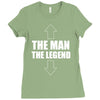 the man the legend funny Ladies Fitted T-Shirt