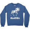 Alaska Deer Rudolph Crewneck Sweatshirt