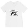 guns don't kill people, i kill people t shirt V-Neck Tee