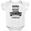 driver picks the music passenger shuts his cakehole Baby Bodysuit