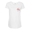 floral sagittarius pocket Maternity Scoop Neck T-shirt