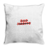 Bad Habits Throw Pillow