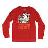 This Girl Loves Siberian Husky Long Sleeve Shirts