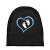 Baby Boy with Heart Any Name Customized Baby Beanies