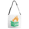2016 dumpster fire Adjustable Strap Totes
