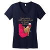 hi quality frenchie Women's V-Neck T-Shirt