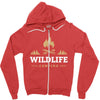 Wildlife Camping Zipper Hoodie