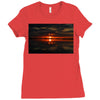 Florida Sunset Ladies Fitted T-Shirt