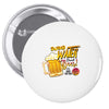 save water drink beer Pin-back button