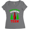 christmas drinking team Women's Triblend Scoop T-shirt