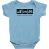 eat sleep game Baby Onesie