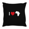 i love africa Throw Pillow