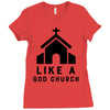 Like A God Church, Ladies Fitted T-Shirt