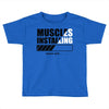 muscles installing Toddler T-shirt