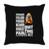 super saiyan quitting is not Throw Pillow