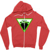 BACK TO DOWN Zipper Hoodie