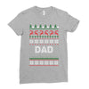ugly christmas dad Ladies Fitted T-Shirt