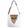 pizza skull Adjustable Strap Totes