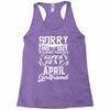 This Guy Is Taken By A Super Sexy April Girlfriend Racerback Tank