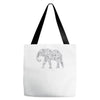 elephant filled pattern cool Tote Bags