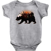 Bear Adventure With Roses Baby Bodysuit