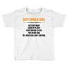 September Girl Hated By Many Toddler T-shirt
