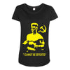 rocky 4 ivan drago homage Maternity Scoop Neck T-shirt