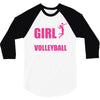 all this girl care about is volleyball 3/4 Sleeve Shirt