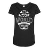 explore the world Maternity Scoop Neck T-shirt