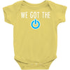 we got the power 3 Baby Bodysuit