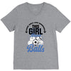 Some Girls Love Diamonds This Girl Loves Balls V-Neck Tee
